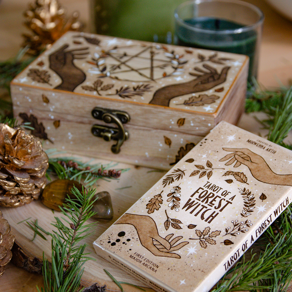Tarot of a Forest Witch with Wooden Box