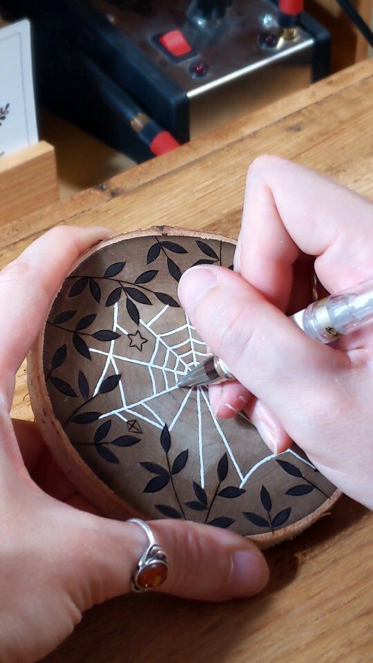 🕸✨ Crafting the perfect spiderweb – one stroke at a time.

It’s the same with every piece I get to work on. Every delicate detail teaches me the beauty of patience and precision. Just like in life, sometimes creating the most intricate patterns takes time and a steady hand.

And just like in life, embracing the lost art of patience and mindfulness while trusting the process will in time get you to this point, where all the intricate details you've intentionally added come together to create something beautiful. 

Something that will be uniquely yours 🧡💛

#OriginalArt #GiftIdeas #HomeDecor #WoodOrnaments #PaintingOnWood #ArtOnWood #WoodSliceArt #CreativeProcess #WitchyArt #WitchyVibes #Samhain #SamhainDecor #Halloween #HalloweenArt #HalloweenDecor