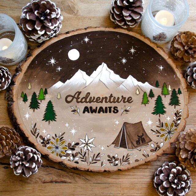 ✨🌿 What kinds of adventures do you plan to do this year?

I just started to make a list of ideas and it doesn’t seem to have an end in sight. Not complaining, the more time outdoors the better! 😊💚

New unique wooden piece available in my store - follow the link in my profile!

#Woodburning #WoodburningArt #Pyrography #PyrographyArt #PaintingOnWood #ArtOnWood #WoodSliceArt #Razertip #NatureArt #OutdoorLife #OutdoorsLover #Backpacking #Camping #AdventureAwaits #PacificNorthwest #PNW #PNWArt #PNWArtist #WashingtonArtist