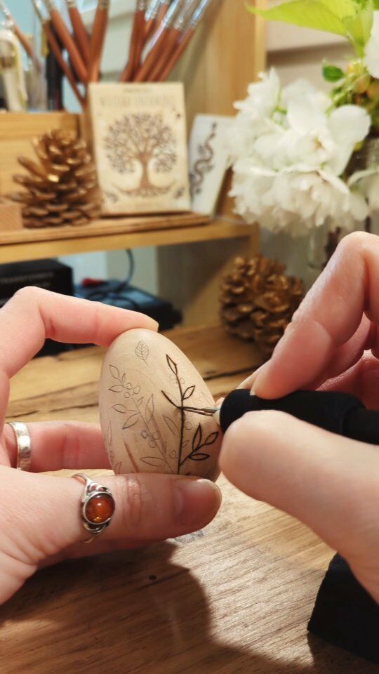 🌲🌿 Ever wonder how I'm passing the time while getting ready to launch Tarot of a Forest Witch?

Well, I’ve been keeping busy crafting little Wooden Gems like this one! This sneak peek is just a taste of what’s to come - a whole collection of them will be hitting the store this week!

#Woodburning #WoodburningArt #Pyrography #PyrographyArt #ArtOnWood #Razertip #CreativeProcess #WorkInProgress #WIP #WhimsicalArt #FolkArt #NatureArt #ForestWitch #GreenWitch #SpringDecor #HomeDecor #Handmade #Handcrafted